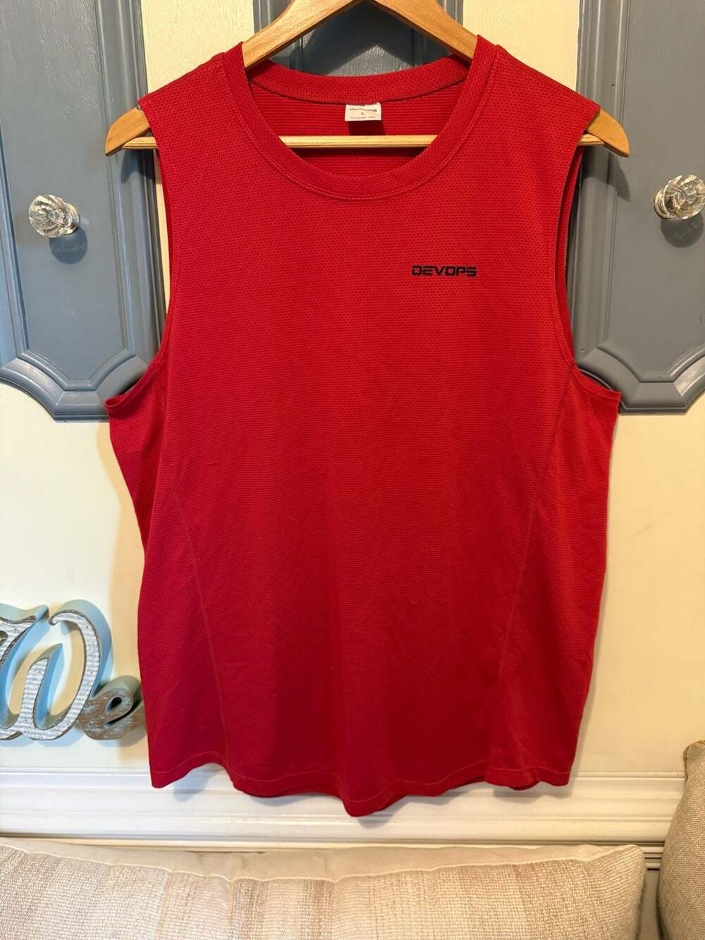 Devops Men's Sleeveless Dry Fit Gym Workout Muscle Tank Top